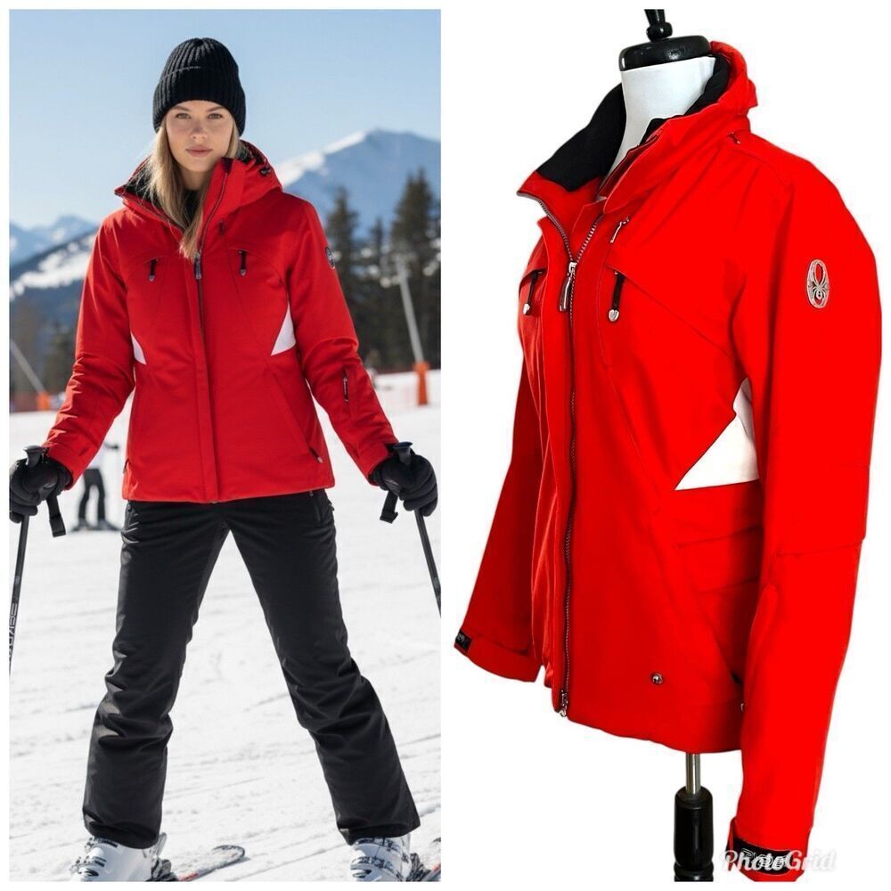 SPYDER Red Dermizax EV Ski Snowboard Jacket size 10